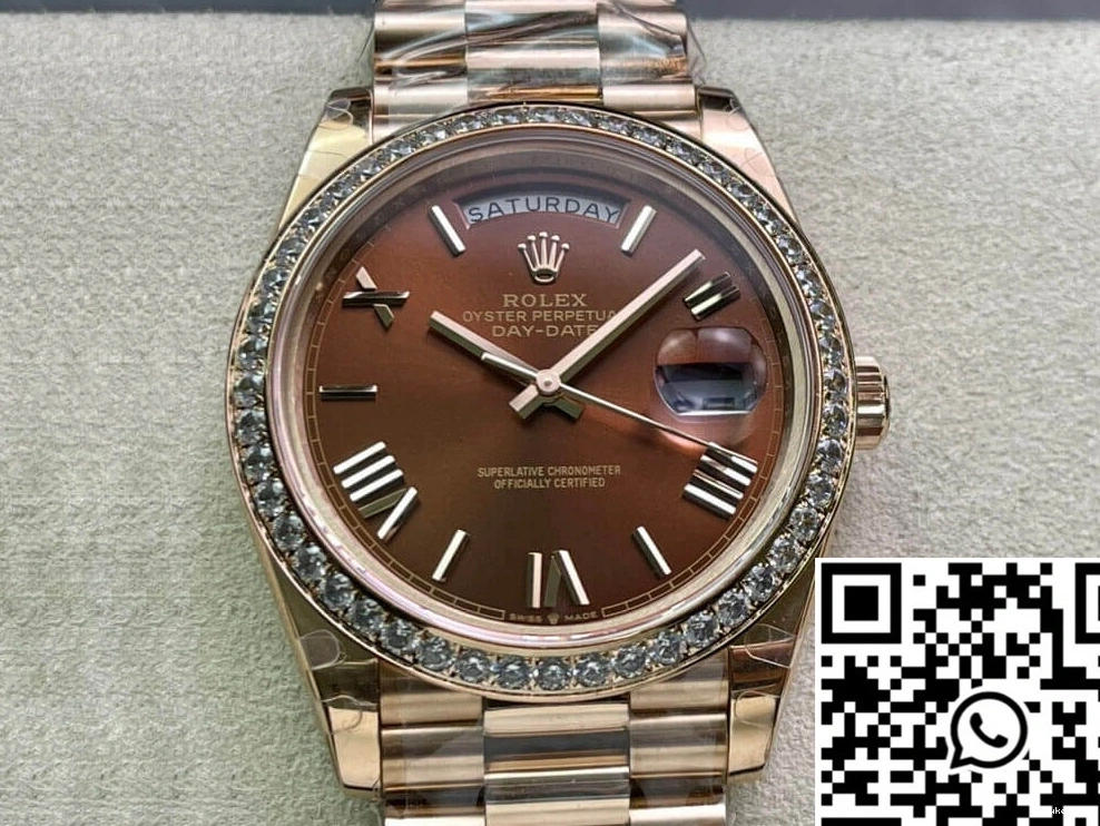 EW M228345RBR-0009 Rolex Factory Gold Rose Date Day 0115